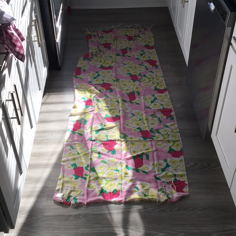 Lilly Pulitzer silk/cashmere blend scarf